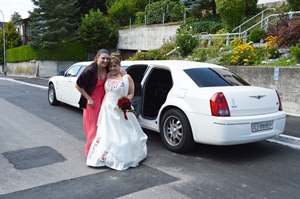 Hochzeitsfahrt mit Chrysler Limo