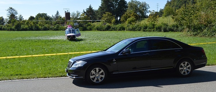 Chauffeur Limo und Helikopter Andre