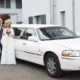 Hochzeit Victoria Robert mit Limousine