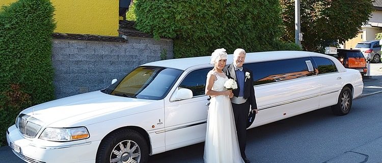 Hochzeit in Kriens mit Lincoln Limo