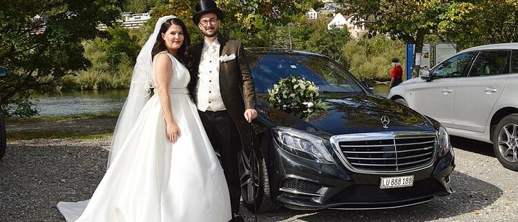 Hochzeit Mercedes Limousine für Dardana & Pascal