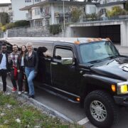 Manuels Geburtstag Fahrt mit der Hummer Limo